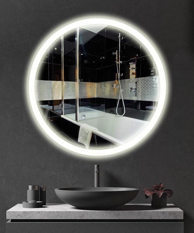 Огледало за баня LED осветление LM Abyssal Reflection 750×750мм