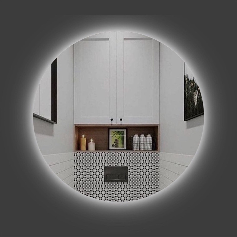 Огледало за баня LED осветление LM Serene Glimmer 450×450мм