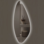 Стенно огледало LED осветление LM Frosted Lens, фигурно, 500×1200мм
