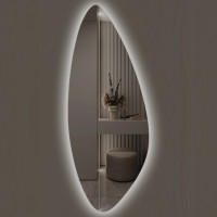 Стенно огледало LED осветление LM Frosted Lens, фигурно, 550×1600мм