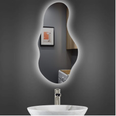 Зеркало фигурное с LED подсветкой LM Lunar Mist 600×1200мм