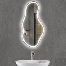 Стенно огледало LED осветление LM Mystic Beam, фигурно, 700×1600мм