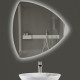 Огледало за баня LED осветление LM Silent Glint, фигурно, 900×900мм