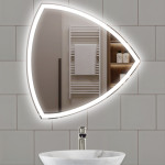 Огледало за баня LED осветление LM Veil Reflect, фигурно, 600×600мм