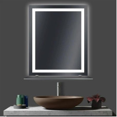 Огледало за баня LED осветление и рафт LM Veiled Light 1000×800мм