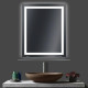 Огледало за баня LED осветление и рафт LM Veiled Light 700×800мм