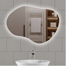Зеркало фигурное с LED подсветкой LM Whisper Flare 800×600мм